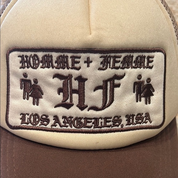 Homme +Femme Brown and Tan Trucker Hat - Picture 2 of 8